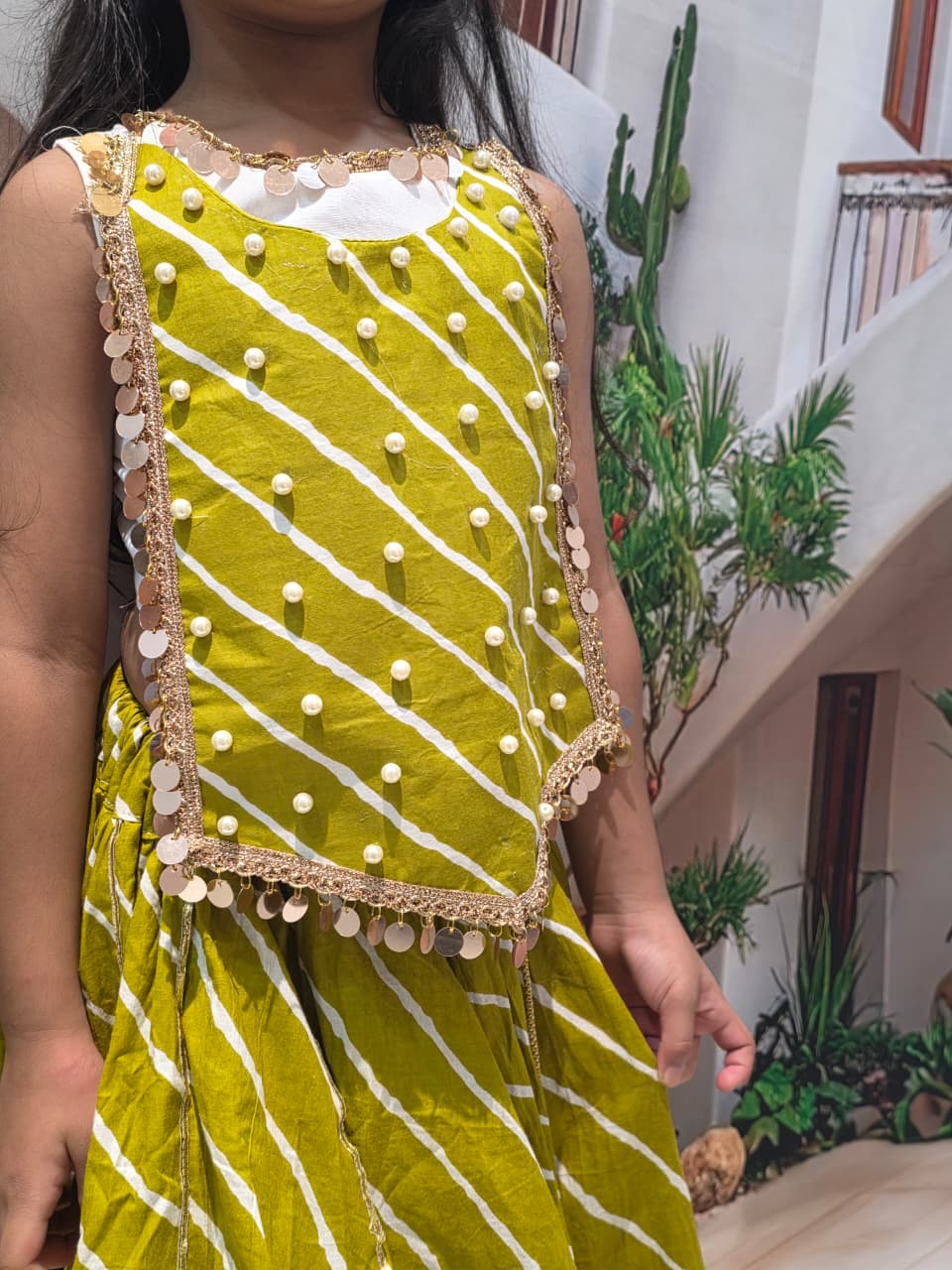 Yellow Designer Chaniya Choli for Girls | Premium Cotton Lehenga Choli | Navratri & Festive Wear (1–14 Years)